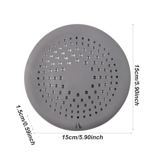 Passoire attrape-cheveux silicone souple efficace contre les bouchons