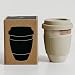 Gencywe Ceramic Travel Mugs with Silicone Lids