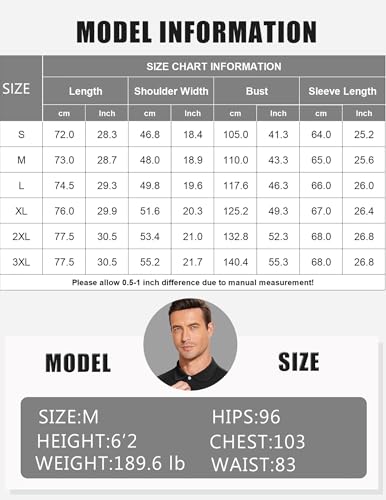 Pinspark Long Sleeve Polo Shirts For Men Moisture Wicking Men'S Golf Shirts Quick Dry Lightweight Golf Polos Collared Shirts Navy Blue thumb #5