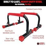 Rubberbanditz Parallette, Parallel Bars & Dip Station | At Home Gym Workout Equipment, L-Sit Bars & Calisthenics Equipment for Home. Perfect for Push Ups, Dips, Handstands & Gymnastics. - Image 3