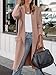 ANRABESS Women's Long Cardigan Sweater 2025 Fall Fashion Casual Oversized Knit Open Front Coatigan Jacket Coat Outfits Peach Khaki Medium