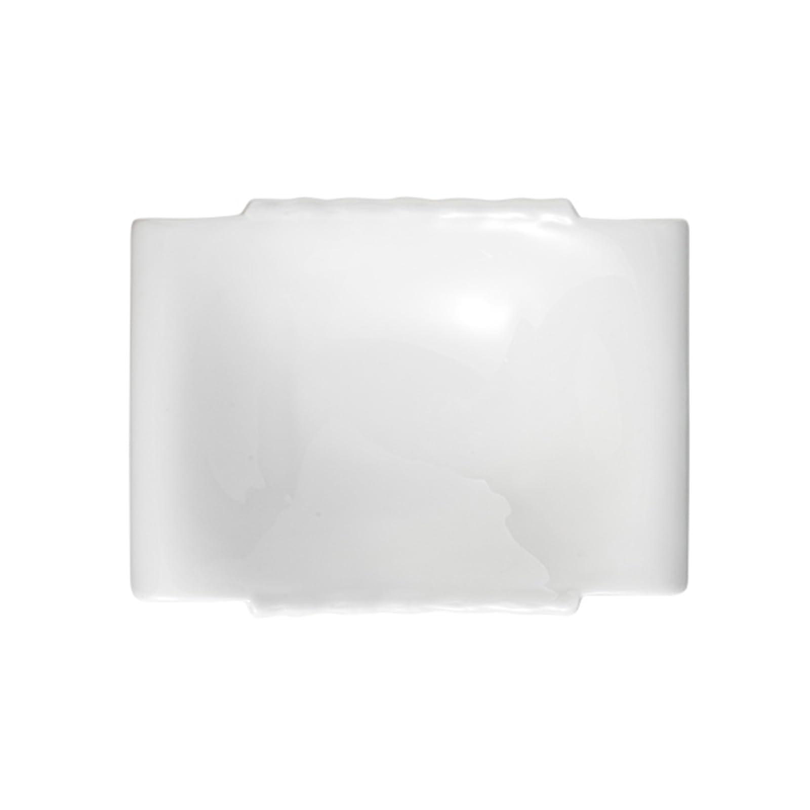 Plato De Aperitivo De Cerámica Con Forma, Plato Moderno Multifuncional, Plato De Exhibición De Alimentos, Plato Para Servir Ensaladas, Frutas Y Mariscos, Resistente A Los Arañazo(Size:26.5*19*7.4CM)