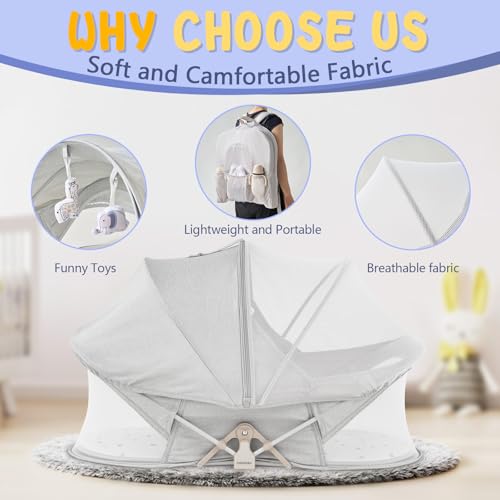 Myfunbaby Portable Baby Bassinet Travel Baby Bed thumb #1