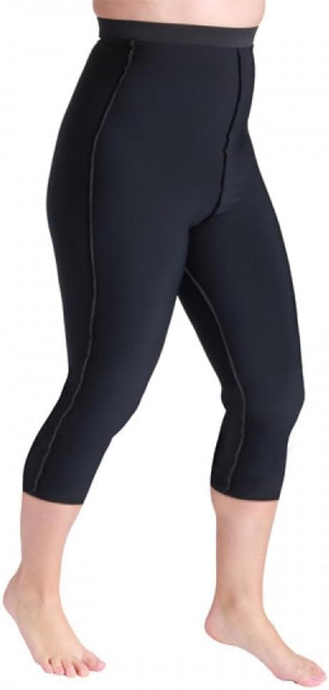 Sigvaris Lymphedema Compreshort Capri 10 15 mmHg Black XXL Reg 1305 CP