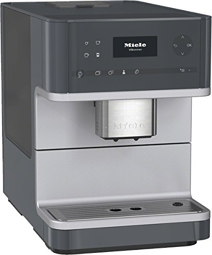 Miele CM6110 Macchina da caffè AromaticSystem, OneTouch e OneTouch for Two, funzione automatica di risciacquo e programmi di pulizia grafite