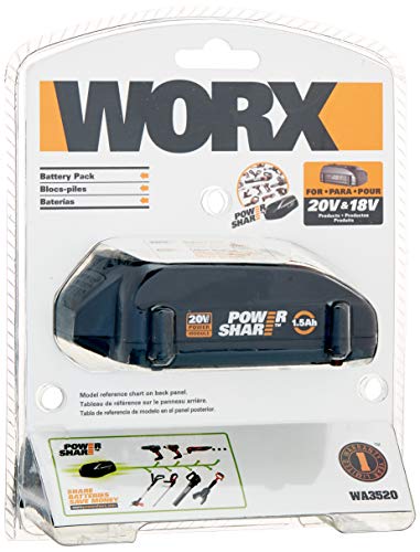 Worx Wa3520 20V Powershare 1.5 Ah Replacement Battery #TOP4