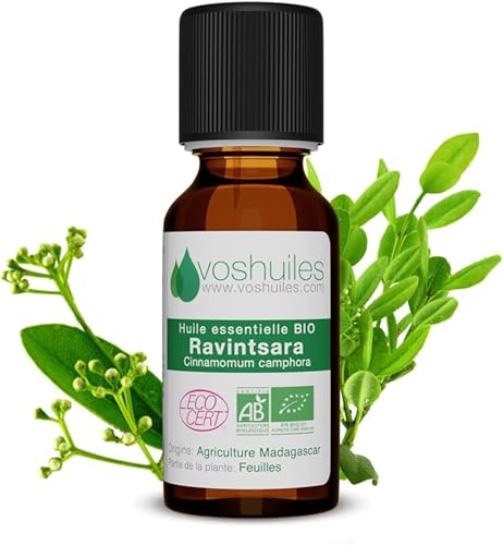 Huile Essentielle Ravintsara Bio 125ml Pure et Naturelle HEBBD