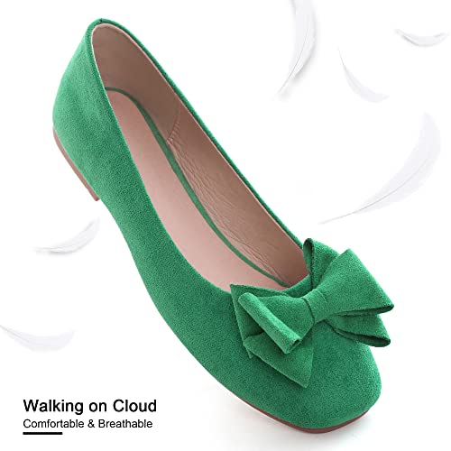 Image of Dear Time Women's Flats Shoes Bowknot Dressy Ballets Loafers Wedding Business Casual Walking Shoes