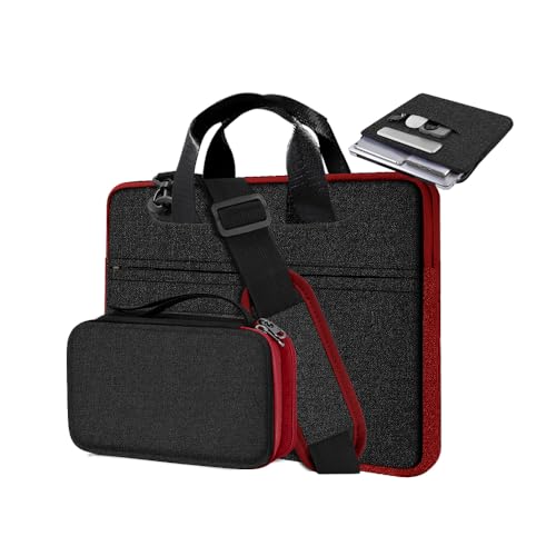 Image of Laptop Case 15.6 Inch Briefcase with Detachable Belt Bag,Compatible with MacBook Pro Model of 15-16 Inch and Most Popular 15.6 Inch Notebooks Chromebooks