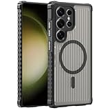 THMEIRA Magnetic for Samsung Galaxy S23 Ultra Case [Compatible with MagSafe] [Military Grade Drop Protection] [Camera Protection] [Non-Slip] [Shockproof] [Slim Fit] 6.8'' - Black