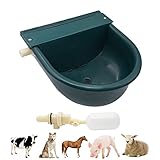 bebederos caballos Fácil de instalar: gran capacidad, puede contener 4 litros de agua, en la parte posterior hay 2 agujeros que se pueden fijar fácilmente con tornillos.