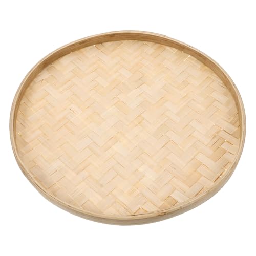 PRETYZOOM Woven Serving Basket Lightweight Versatile Food Sieve for Kitchen Parties Traditional Design for Tea Leaves Storage