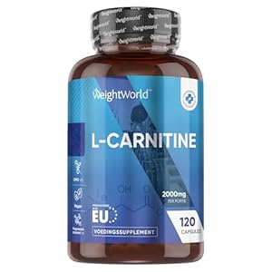 L-Carnitine capsules – 2000mg – 120 vegan capsules – Gehoog gedoseerd en Vegan – 100% natuurlijk – Geliefd bij sporters – van WeightWorld