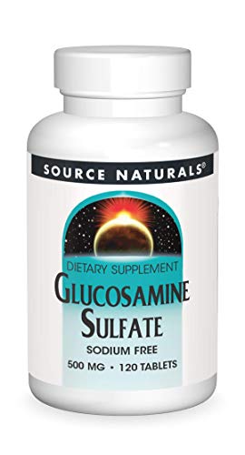 Source Naturals Glucosamine Sulfate, Sodium-Free 500 mg For Joint Support - 120 Tablets