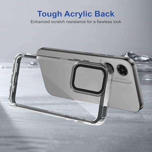 Image of Zapcase Back Case Cover for Moto G35 5G | Compatible for Moto G35 5G Back Cover | Case Cover with Camera Protection | (TPU + PC | Translucent Black)