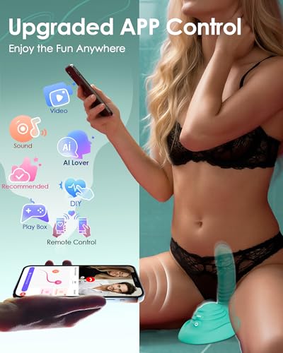 Image of Riding Grinding Thrusting Dildo Vibrator - Remote Control Sex Grinders with 9 Thrusts & Vibrations for Clit Perineum G Spot Stimulation, Women Female Couples Sex Toys Adult Toys & Games Dildos