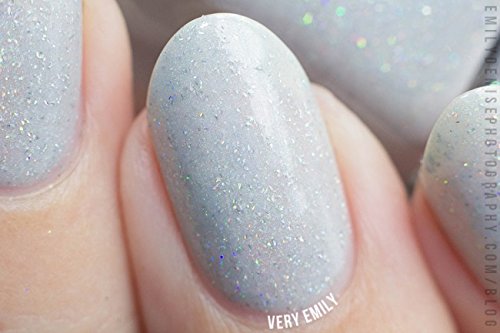Image of ILNP Paper Route - Light Grey Holographic Nail Polish