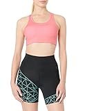 AURIQUE Damen Radlerhosen, Schwarz (Schwarz/Türkis), 34, Label:XS