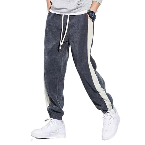 Black Casual Work Pants Men's Reinforced Knee Straight Leg Durable Trousers