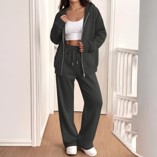 Sweat Suit Women Hooded Sweatshirts Jogger Pants Athletic Tracksuits - image 6