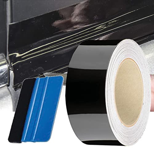 2 Inches x 50 Feet Gloss Black Out Vinyl Wrap Chrome Delete Trim Gloss