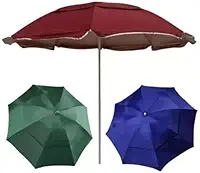 Guarda-sol 2,40m Liso com Proteção UV, Ideal para Praia e Piscina, Ajuste de Altura 2 Níveis