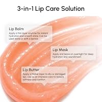 MAREE Lip Mask Overnight - Lip Moisturizer For Very Dry Lips - Hydrating Lip Butter Balm with Hyaluronic Acid & Collagen - Overnight Lip Treatment - Lip Sleeping Mask Repair - Hidratante de Labios — image 7