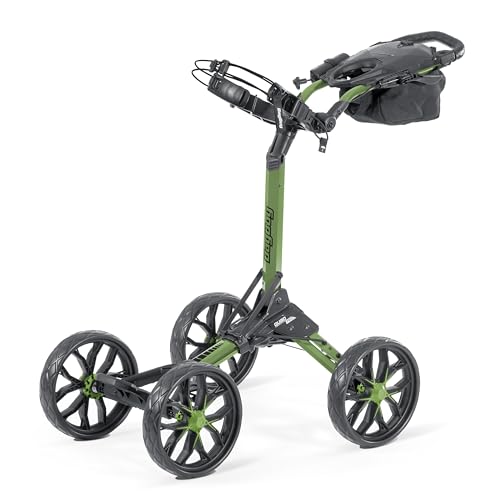 Bag Boy Quad Pro Push Cart, Green/Black
