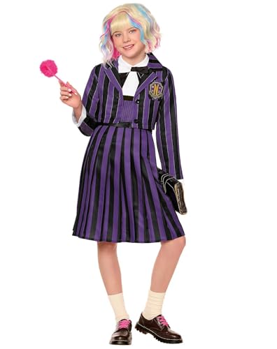 Disfraz completo oficial Wednesday Kids talla CHILD SMALL miniatura 1