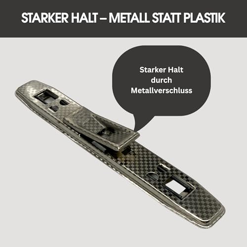 DADA LAB Tippniederhalter 10er Set - Metall Tippniederhalter für Ordner & Ringbücher - Dokumentenhalter für Loseblatt Sammlung - Ersatz Ordnerklemme