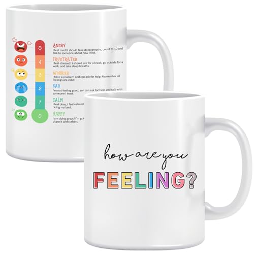 LNOKRIM How Are You Feeling, Mental Health Mug, Coffee Cup