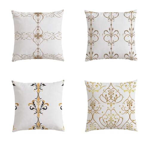 Housse Coussin 60x60cm Stripes Effet Lin | Finition Premium Double Face