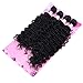 FRELYN Deep Wave Bundles Curly Synthetic Hair Weave Bundles Black Color 16 18 18 20 Inches 4 Pieces/Pack High Temperature Heat Resistant Soft and Natural