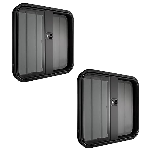 RecPro Horse Trailer Drop Down Feeder Windows | 30' W x 20' L | Radius Rounded Corner Design...