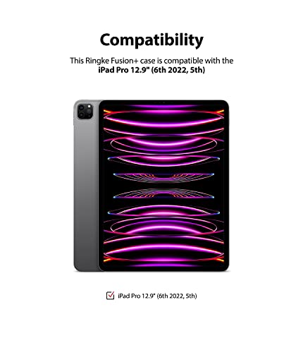 Coque iPad Pro 12.9 Antichoc pour Éviter les Rayures - Ringke Transparente avec Porte-Stylet