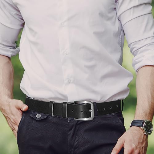 Belt Men,1 Pcs Genuine Leather Mens Belt, Classic Belts for Jeans, Fashion, Gift, Casual, Golf, Dress3