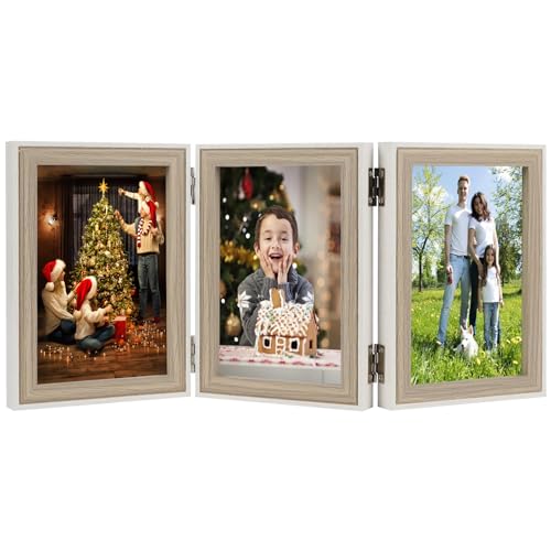 Czemo Bilderrahmen, klappbar, 10 x 15 cm, Collage, für Dekoration, Haus,...