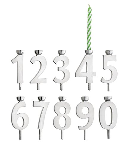 Reed and Barton Let's Celebrate 10-Piece Candle Holder Set, 1.00 LB, Metallic