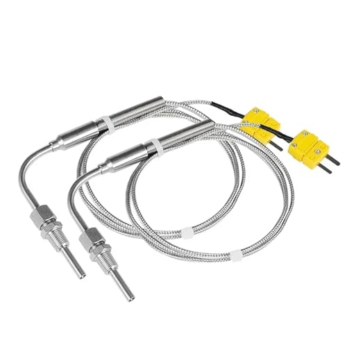 Termopar tipo K con cable de 5m, sonda inoxidable y rosca de 1/2 pulgada 6