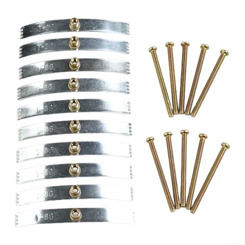 Kit di riparazione per scatola di presa a muro, viti di montaggio in metallo per scatola di giunzione in acciaio Hardware di montaggio per presa elettrica Set di fissatori per interruttori allentati