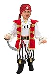 ciao corsarino costume bambino (taglia 3-4 anni), rosso/bianco, ragazzo