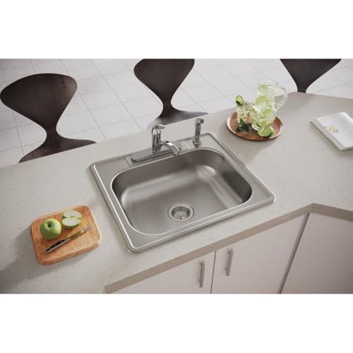 Image of Dayton D125224 Single Bowl Drop-in Stainless Steel Sink