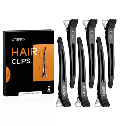 6 Pack Professional Hair Clips for Styling Sectioning, Non Slip D...