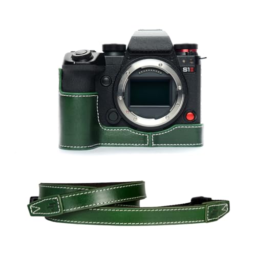 TP Original Panasonic S1ii S1R2 S12 �J������p �n���h���C�h+15�J�����X�g���b�v �{�v �{�f�B�P�[�X �n�[�t�J�����P�[�X �o�b�O �J�o�[ �d�r�����֗� ��ʊJ�� ���� ��p�Ή��J�����J�o�[ (�O���[��)