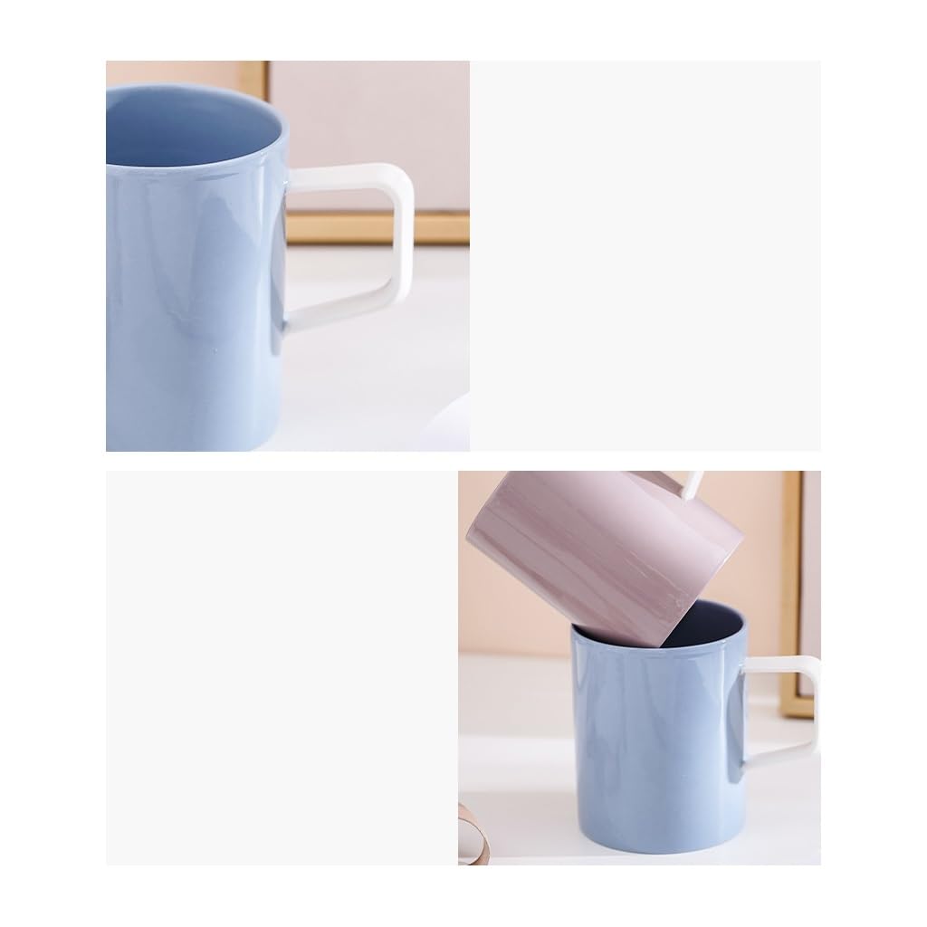 Kaffeetasse, 301 ml, Keramik, hochtemperaturbeständig, für Zuhause, Büro, einfache, handliche Tasse, Trinkbecher, Kaffeetasse (B)