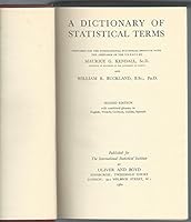A Dictionary of Statistical Terms B0000CKSR0 Book Cover