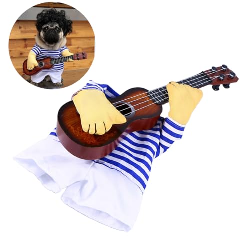 Disfraz de perro guitarrista FONDOTIN talla L miniatura 7