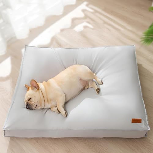 ペットマット 噛んでも破れない犬用ベッド 犬 クッション 猫 クッション 取り外せるカバー 洗える 犬ベッド 猫ベッド 大きい ペットベッド 犬寝床 滑り止め 暖か ふわふわ 撥水 老犬 子犬 介護用 小動物用 型崩れしない 超小型犬 小型犬 春夏秋冬 (