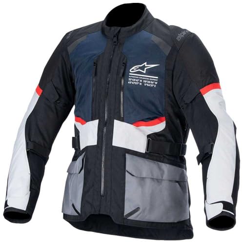 Blouson Alpinestars moto bleu foncé noir vêtement motard route