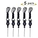 Vittqsuier 5 Pcs Detachable Long Lanyard Neck Strap - Ideal for Mobile Cell Phone/Smartphones/Phone Case/Camera/Key and Any Other Electronic Devices with a Lanyard Hole - Black